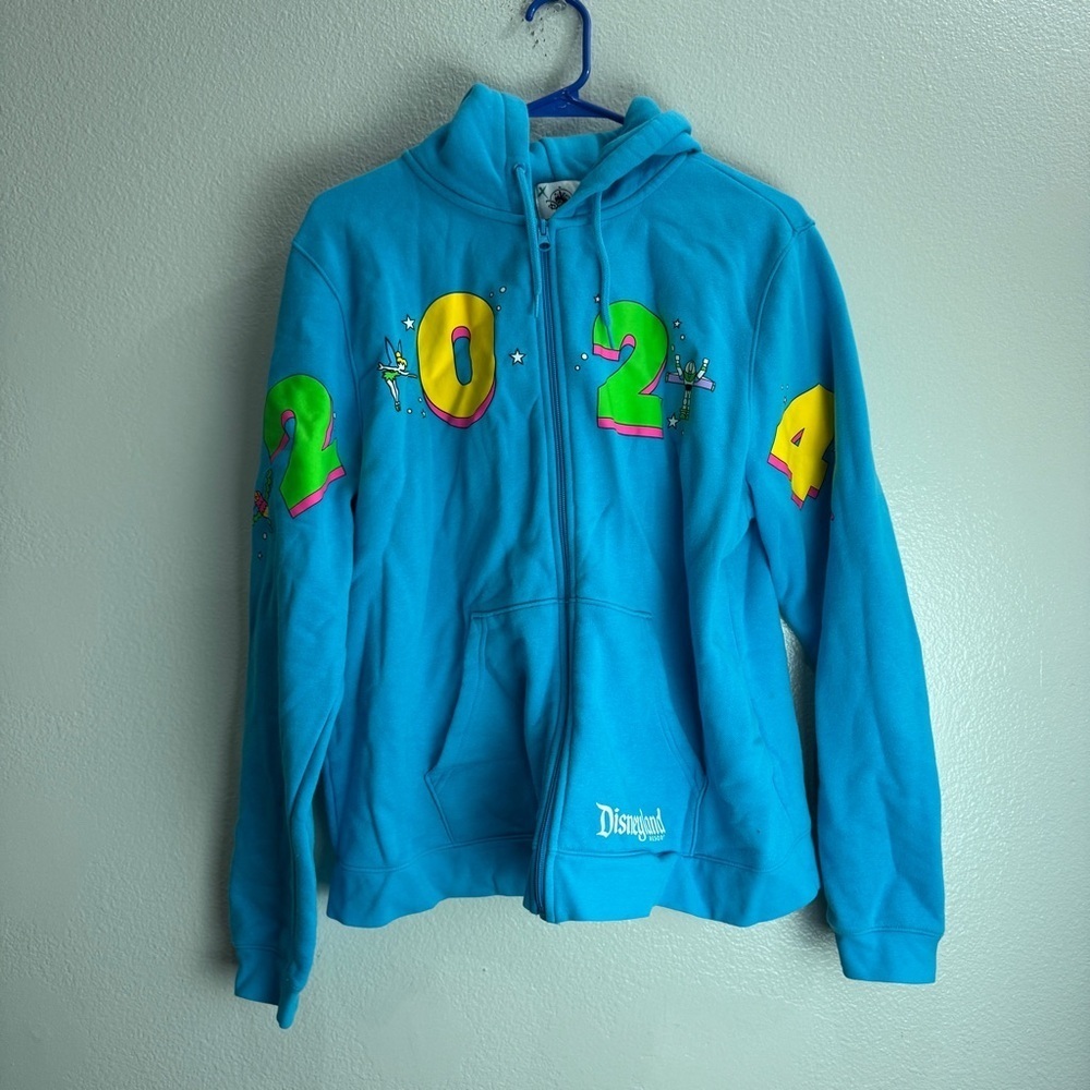 Disneyland Resort 2024 Hoodie Full Zipper Jacket Size XL